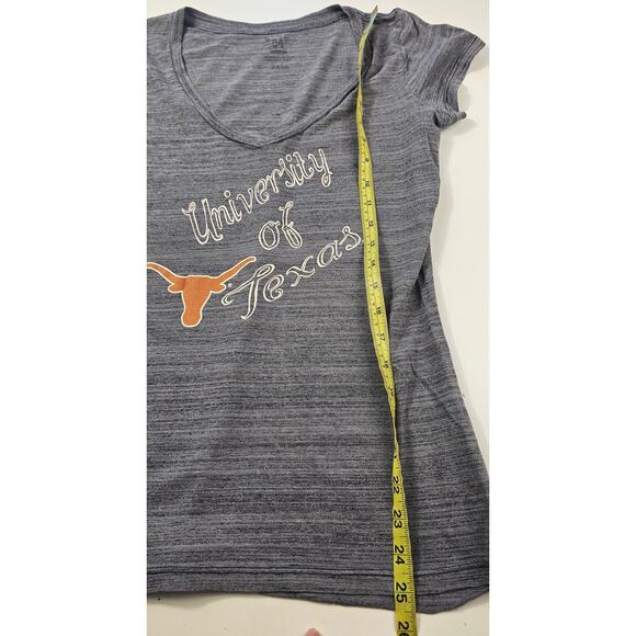 University of Texas UT longhorns hook em spell out game day t womens M v neck - Picture 7 of 7
